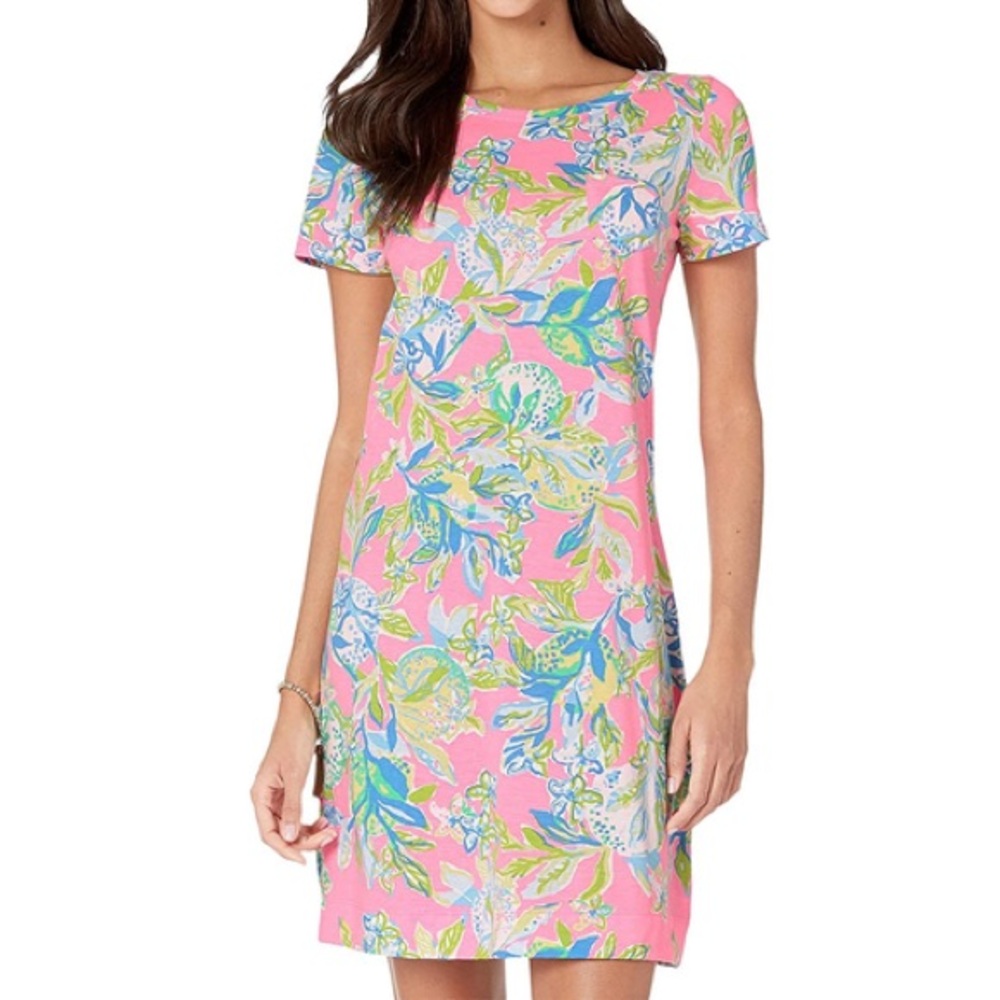 LILLY PULITZER— Short Sleeve Cotton T-Shirt Dress